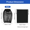 4 Pcs Midge Head Net with Drawstring Bag, Nylon Mosquito