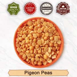 100% Natural Plain Toor Dal - Protein & Fiber Split Pigeon Peas - Finest Taste of Cajanus Cajan | Arhar Dal | Kandi Pappu | Thuvaram Paruppu| Orhor Dal Pack of 3 Pound by Ny SPICE SHOP