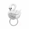 NOUMANDA Crystal White Swan Magnetic Eyeglass Pin Brooch Glasses Spec