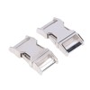 4Pcs Side Release Buckle 25x47mm Zinc Alloy Glossy Durable Wide