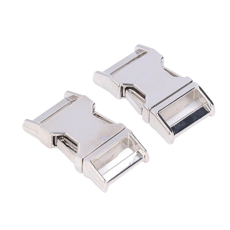4Pcs Side Release Buckle 25x47mm Zinc Alloy Glossy Durable Wide