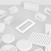KOTARBAU® Wall Flange 204 x 60 mm Wall Plate Plastic