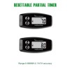 Yooreal Vibration Hour Meter,User Shutdown Waterproof for Gas/Diesel Motor Generator