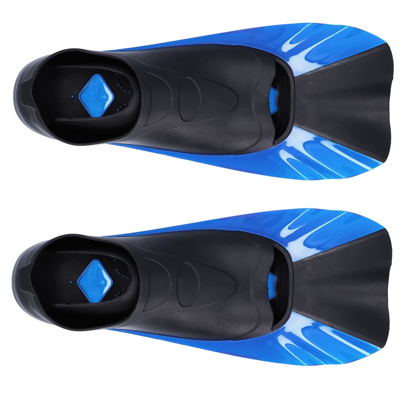 Short Diving Training Fins Full Foot AntiSlip Soft Flippers for
