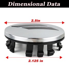 4pcs 63mm 2.5 inches Slash Wheel Center Cap Covers Fit for Dodge Charger Durango Dart 2015-2020 Jeep/Chrysler