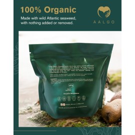 Seaweed Powder - Aalgo Skincare Organic Seaweed Sourced from Nutrient-Rich Atlantic Ocean - Gives Comfort from Skin Issues with Regular Use - Deeply Hydrates & Nourishes the Skin - 600 g