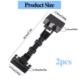 2 Pack Document Holder Adjustable for Typing Flexible Documents Holder Foldable Paper Copy Holder Clip Rotatable Handy Artist Supplies Holder for Computer Monitor Canvas Clamp