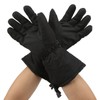 One Pair Heated Gloves Unisex Black XL 3 Gears Temperature