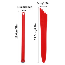 4 Pieces Canning Kit-2 Pieces Magnetic Lid Lifter Canning Lid Lifter Kit,Magnetic Jar Lid Lifter (7 Inch) 2 Pieces Canning Bubble Popper Bubble Remover Canning Tools (Red)