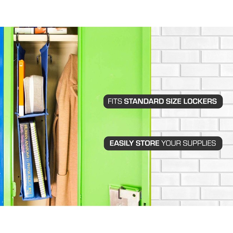 It's Academic LockerMate Hanging Fabric Locker Shelf, Durable and Removable,