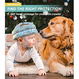 Simply Kids - Casco de bebé para gatear, caminar, protector de cabeza de bebé, sin golpes y cojín suave, protector de seguridad para bebés para aprender a caminar, cascos para niños pequeños de 1 a 2