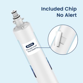 MARRIOTTO Replacement for GE® RPWFE, RPWF (Built-in CHIP) Refrigerator Water Filter, Compatible with GFE28GELDS, PFE28KELDS, PFE28KYNFS, GFD28GELDS, GYE22HMKES, GFE28GYNFS, GFD28GYNFS, Pack of 4