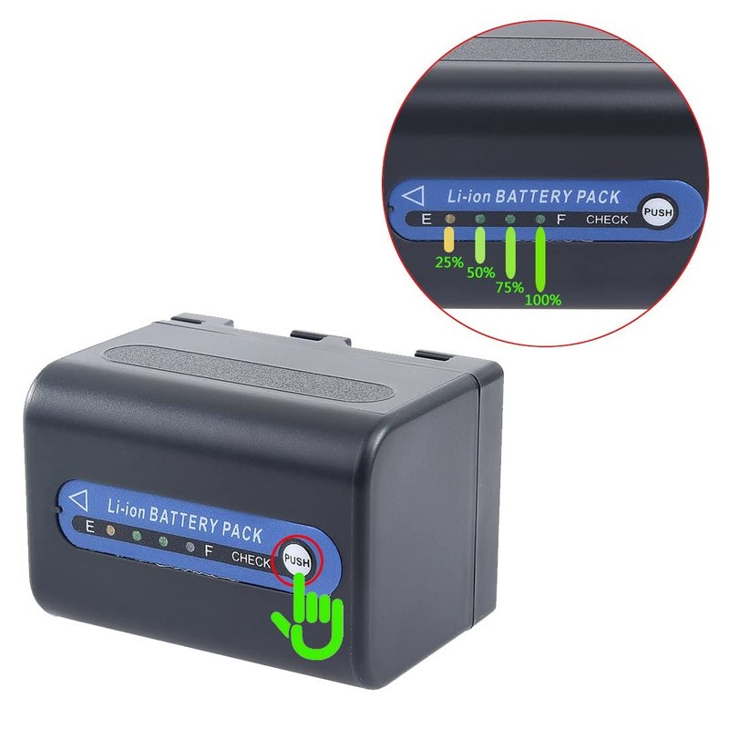 DSTE® NP-QM71D Battery + Charger DC01 for Sony NP-QM70 NP-QM71