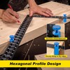 Tall Stair Gauges for Framing Square with Holder and Hook,