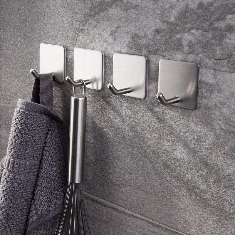 YIGII Towel Hooks/Bathroom Hook - Self Adhesive Hooks Office Hooks