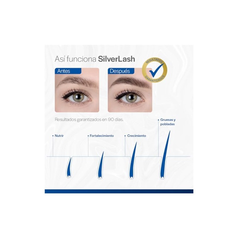 Silverlash Serum Premium para Cejas, Sin Hormonas, Fórmula Natural, 7