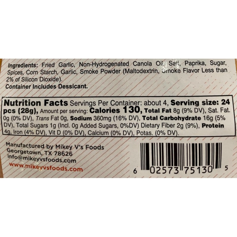 Mikey V’s BBQ “Gator Toes” – Deep-Fried Garlic Snacks, Crunchy