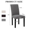 VECELO Upholstered Dining Chairs Set of 2, Modern Fabric and