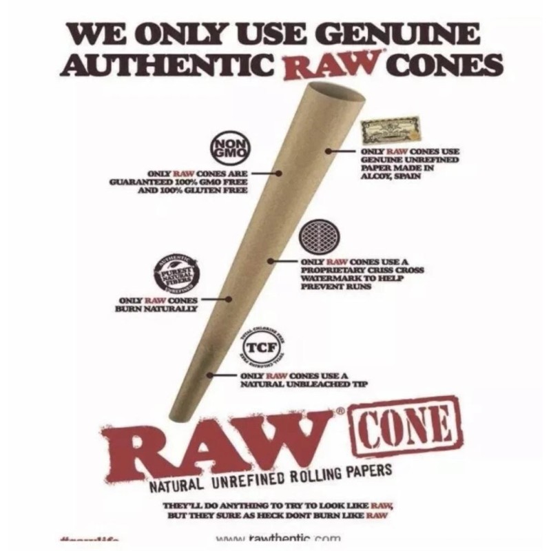 RAW Classic 98 special Size Cone (100PK)+jet flame torch lighter