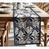 Vargottam Double Layer Cotton Table Runner with Border - Tropical