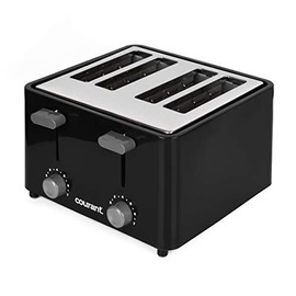 Courant CTP4152K 4 slice Toaster with Drop Down Crumb Tray for Easy Cleaning