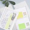 Skycase A5 Binder Pockets, 6-Hole Zipper Pockets Plastic Loose-Leaf Folders,