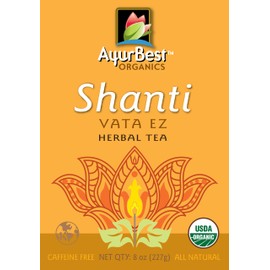 Shanti Vata EZ Herbal Tea, Organic, USDA Certified Organic, Net Wt. 8 oz (227g), Loose Tea