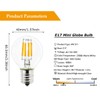 Greeogin 5-Pack E17 S11 LED Light Bulb,E17 Intermediate Base Mini