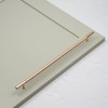 320mm Knurled Brass Bar Handle Rose Gold Champagne Kitchen Cupboard