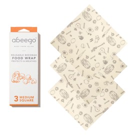 abeego Beeswax Wrap Set, Medium, Set of 3