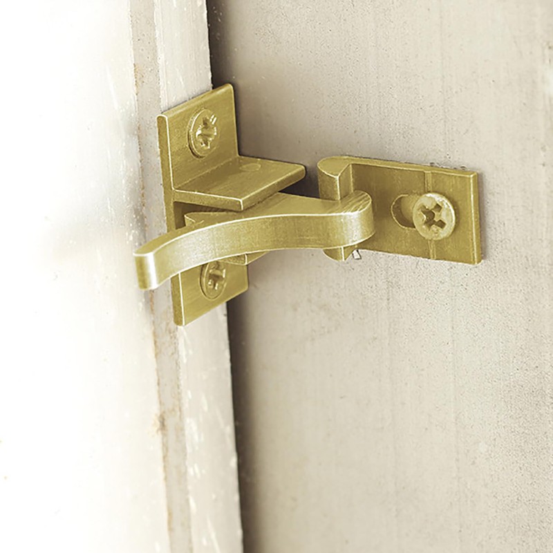 Elbow Latch RLECS 2PCS Heavy Duty Brass Cabinet Door/Window Catch