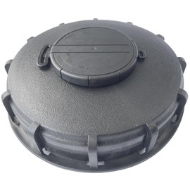 IBC Tote Lid Cover with Gasket, 6.5" IBC Tank Leak-Proof Design Water Liquid Tank Cap with Vent Hole for Chemical, Food, Industries Storage, Black