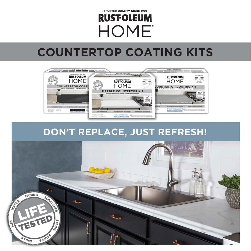 Rust-Oleum 384962 Home Countertop Coating Kit, Satin White
