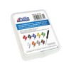 90-Piece Miniature Plug Assortment with Plug, Coupling and Screwdriver, Diameter