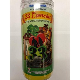 33 Essences (33 Esencias) 14 Day Prepared Scented Candle in Glass