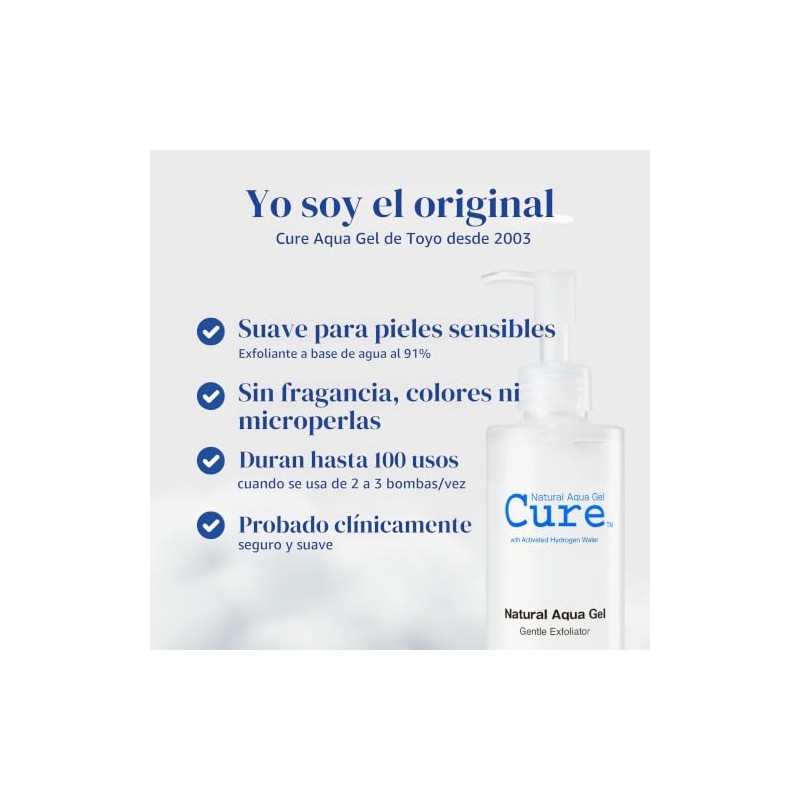 NATURAL AQUA GEL CURE 250ml: El producto de cuidado de