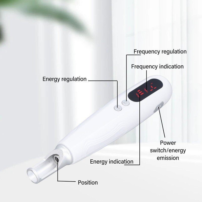 Freckle Removal Pen Red Lighting 9 Frequency 4 Energy Dark