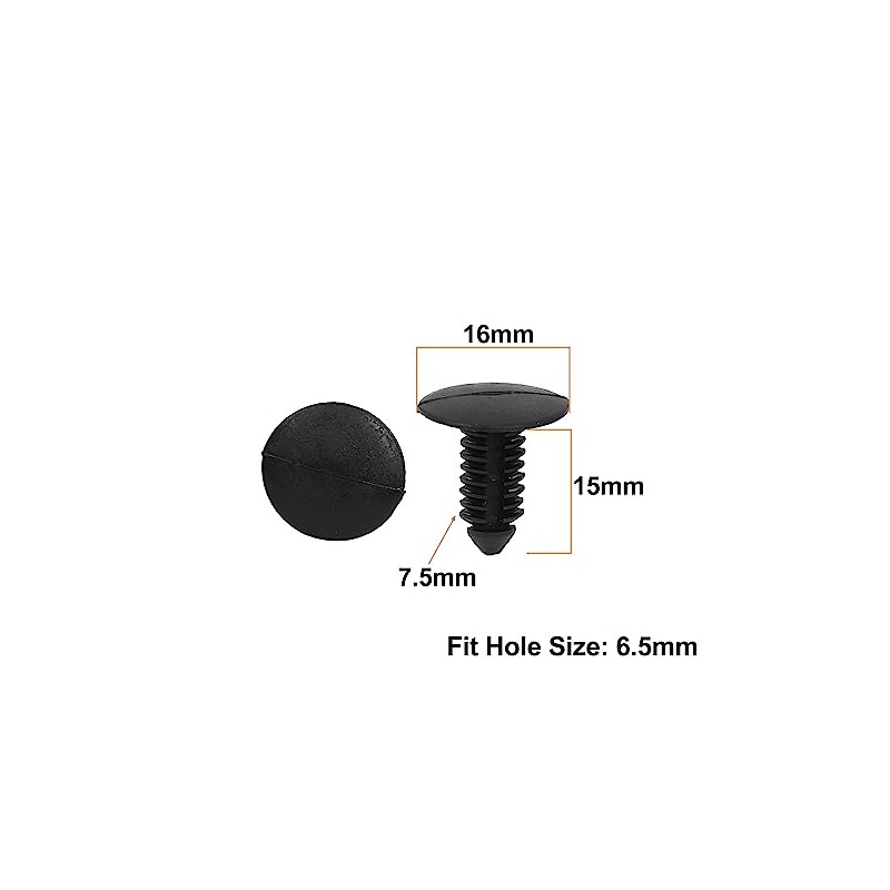 20pcs 8mm x 6mm Hole Plastic Car Fender Fir Tree