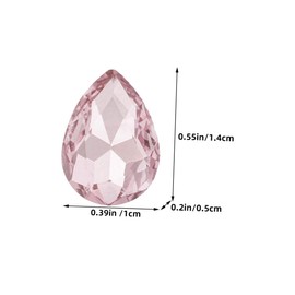 jojofuny 150pcs Glass Water Drop Rhinestones Nail Decor DIY Charms for Jewelry Making Shiny Decorative Ornaments for Nails Parties and Craft Projects