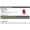 Left Driver Side Tail Light Assembly - with Red Accent