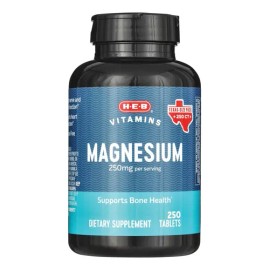 H-E-B VITAMINS - Magnesio de H-E-B Vitamins en Tabletas, 250 Unidades - 100 g - High Performance
