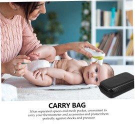 ULTECHNOVO Portable Zippered Pouch for Ear Thermometer with Mesh Pocket Protective Case for Thermometer Accessories Lightweight and Moisture-Resistant Storage