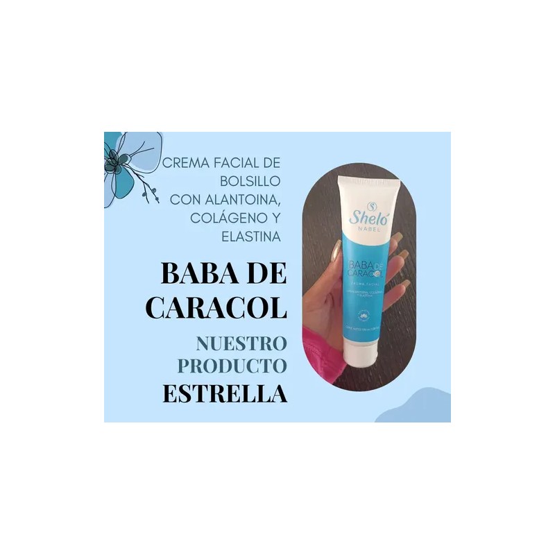 2 Baba De Caracol Sheló Nabel Crema Facial De Bolsillo