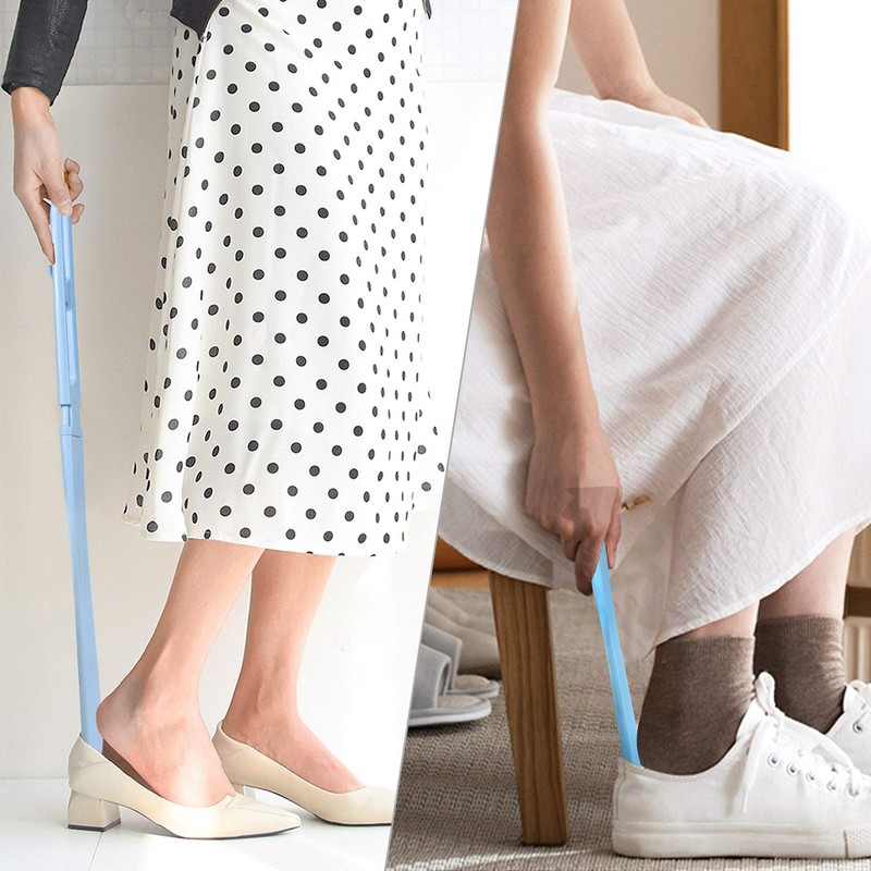 ZOMAKE Shoe Horn Long Handle for Seniors, 23.4" Plastic Long