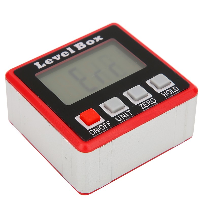 Digital Display Angle Meter Measurement Tool Automatic Backlight 4 Button
