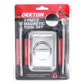 DEKTON DT60730 Magnetic Tool Set, Black/Red, Set of 3 Piece