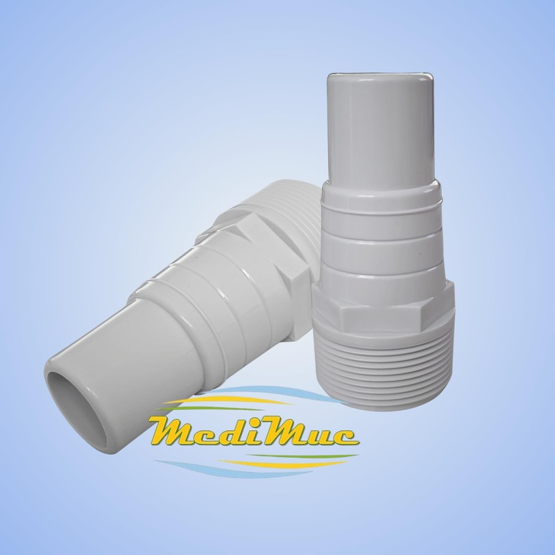 Pack of 2 pool hose connectors, hose nozzle, pump connection,