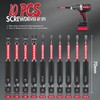 DAKCOS 10-Piece Special Screwdriver Bit Set, 70 mm Long Triangle