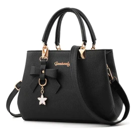 Exquisito Bolso Cruzado De Moda De Gran Capacidad Para Mujer Color Negro