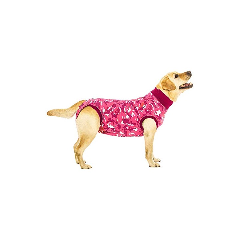 Suitical Recovery Suit for Dogs, Pink Camouflage